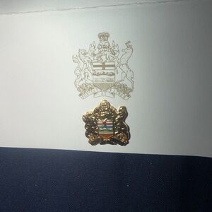 Gold Crest Lapel Pin